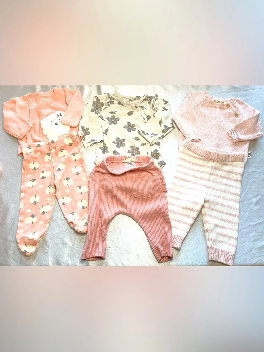 0-3 Months Baby Girl Assorted Brands Mixed Clothing Bundle/Lot